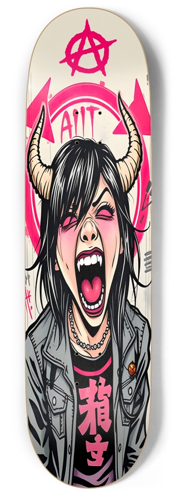 WOW Manga Devil Girl 01 9 Inch Skateboard