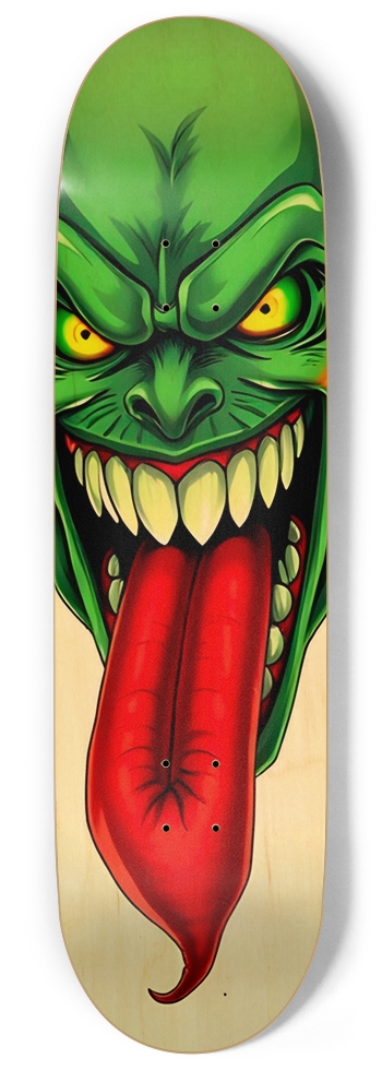 WOW Green Devil Licker Deck 04 9 Inch Skateboard