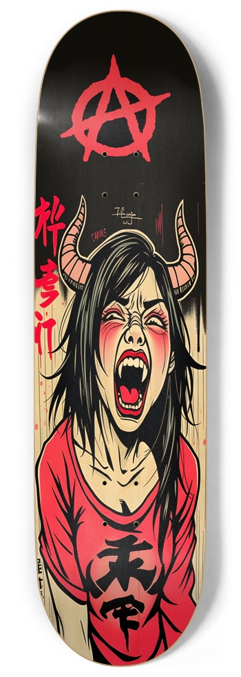 WOW Manga Devil Girl 02 9 Inch Skateboard