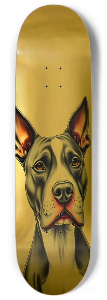 WOW Pitbull Gold Foil Deck 9 Inch Skateboard