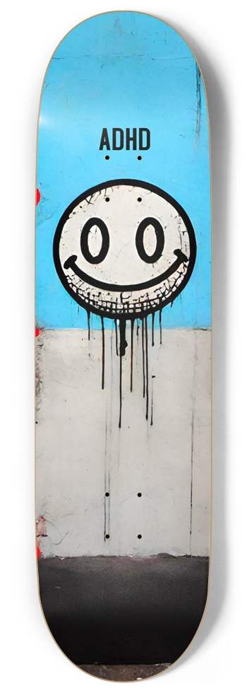 ADHD MESSED PUNK DECK 01 9 Inch Skateboard