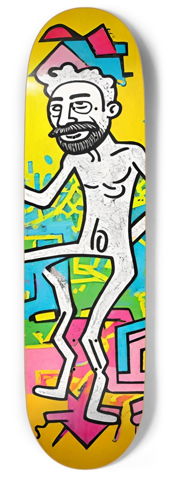 ADHD PICASSO FUCK PUNK DECK 01 9 Inch Skateboard