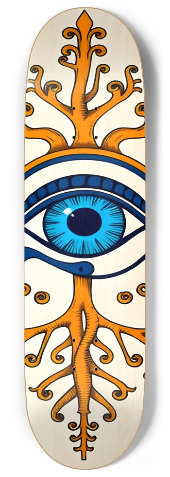 WOW EVIL EYE MANGA DECK 05 9 Inch Skateboard