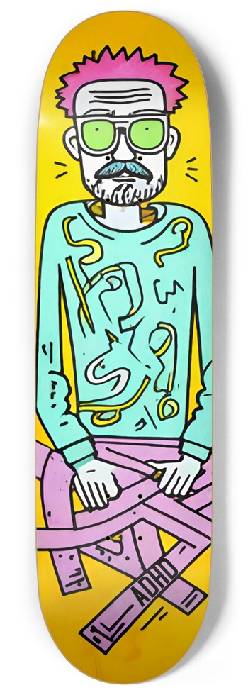 ADHD FADED PUNK DECK 01 9 Inch Skateboard