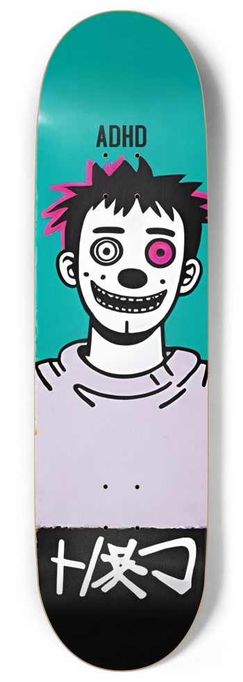 ADHD KILLER TOBY PUNK DECK 01 9 Inch Skateboard