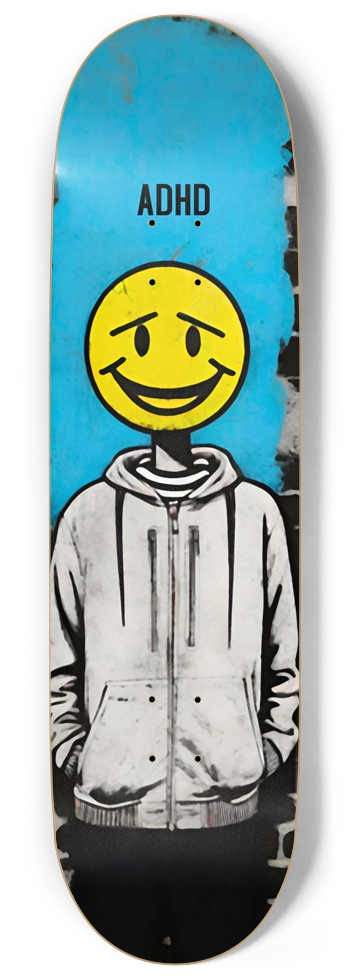 ADHD GORDON HOLLY DECK 01 9 Inch Skateboard