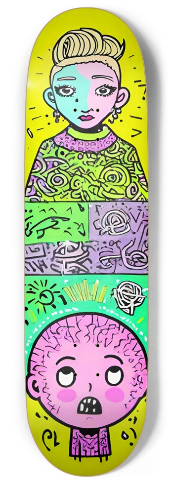 ADHD BOBO PUNK DECK 01 9 Inch Skateboard