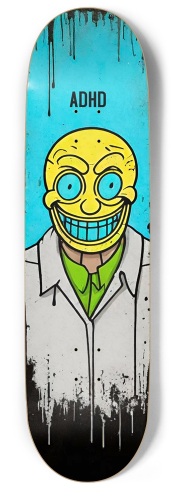 ADHD DRUGS PUNK DECK 01 9 Inch Skateboard