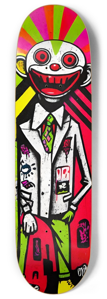 ADHD CLOWN BOY PUNK DECK 01 9 Inch Skateboard