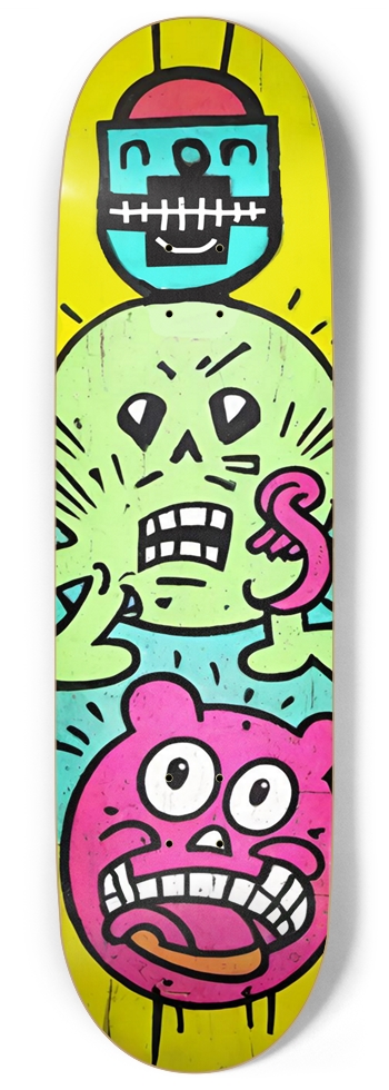 ADHD DEAD BRAIN PUNK DECK 01 9 Inch Skateboard