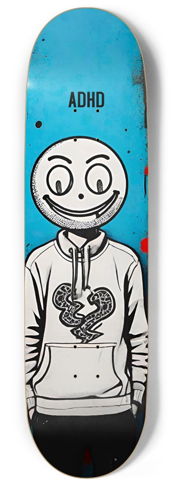 ADHD COCKER DECK 01 9 Inch Skateboard