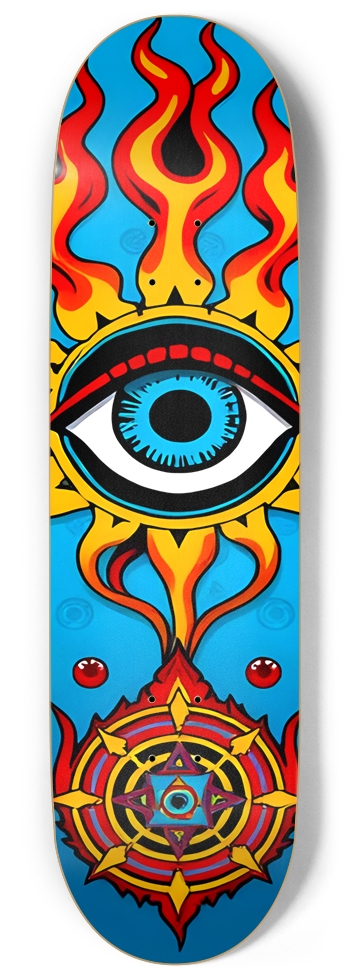 WOW EVIL EYE MANGA DECK 01 9 Inch Skateboard