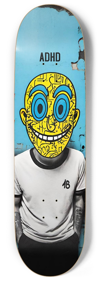 ADHD FINE DECK 01 9 Inch Skateboard