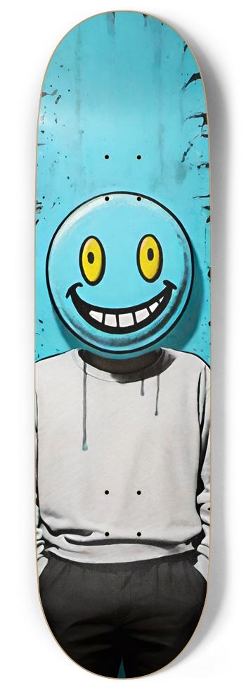 ADHD BLUE DECK 01 9 Inch Skateboard