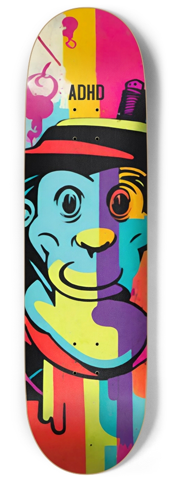 ADHD FUCKED UP TRIP DECK 01 9 Inch Skateboard