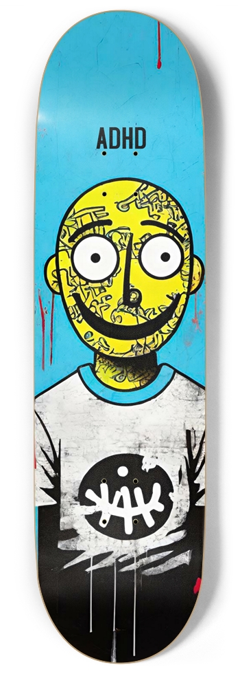 ADHD CHARLIE YAK DECK 01 9 Inch Skateboard