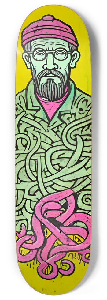 ADHD FUCK WALDO PUNK DECK 01 9 Inch Skateboard