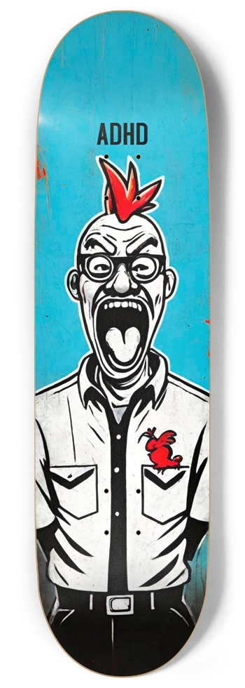 ADHD FONG RIPPER PUNK DECK 01 9 Inch Skateboard