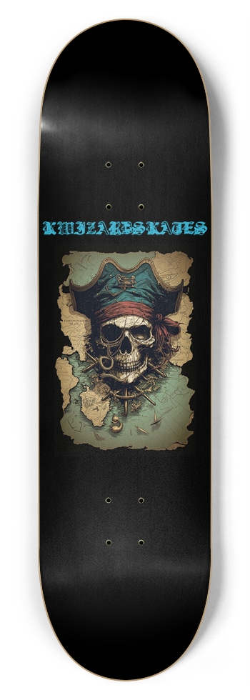 NEW SCHOOL PIRATES MAP 8-3/4 Inch Skateboard