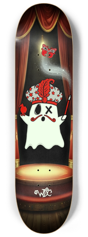 Red Boo-Linko Glow edition Skateboard 8-1/4 Skateboard Deck