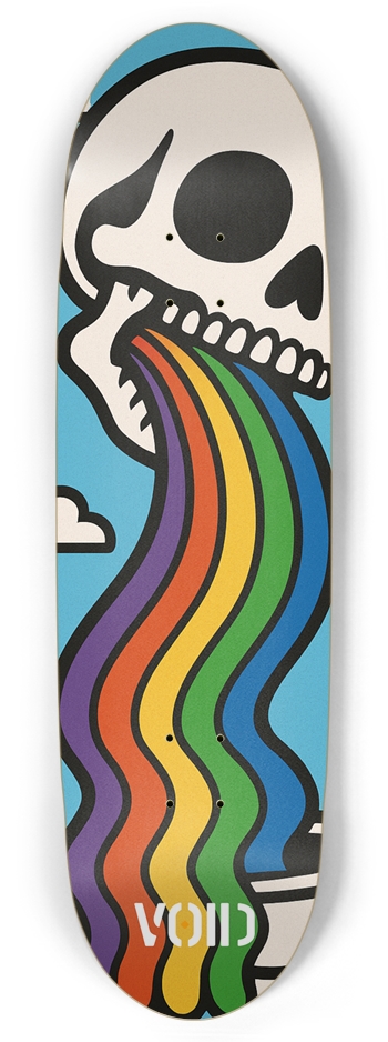 Skull Rainbow Puke Board