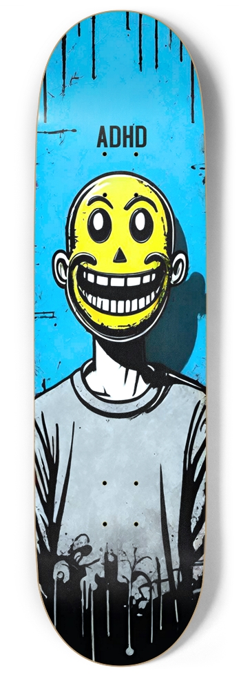 ADHD REGGIE DUKE DECK 01 9 Inch Skateboard