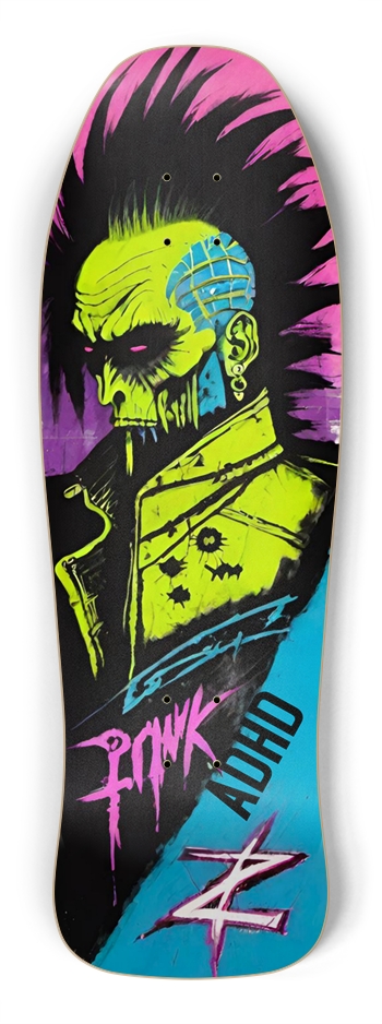 ADHD PUNK ROCKER RETRO DECK 01 Shredder Shape