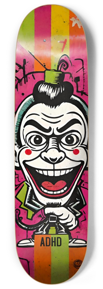 ADHD PSYCHOPHANT PUNK DECK 01 9 Inch Skateboard