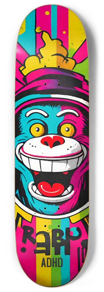 ADHD ROB ROBBIE B + ROBERT DECK 01 9 Inch Skateboard