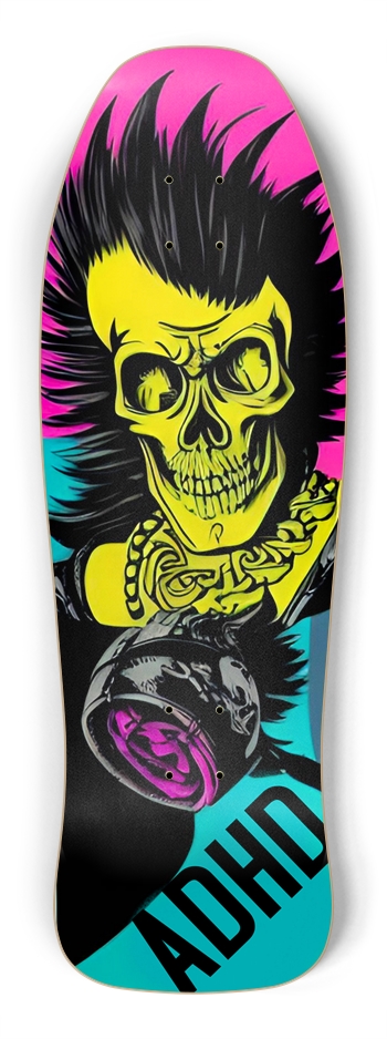 ADHD RETRO PUNK ROCKER DECK 01 Shredder Shape
