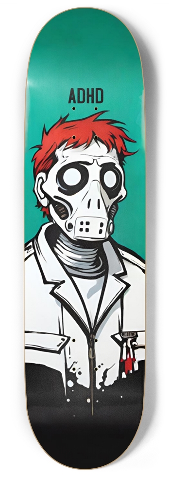 ADHD PSYCHOPHANT PUNK NUKE DECK 01 9 Inch Skateboard