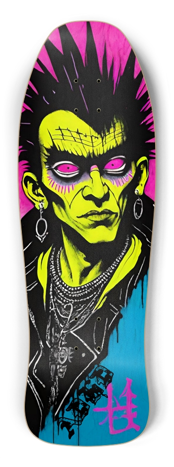 ADHD PUNK ROCKER RETRO DECK 02 Shredder Shape