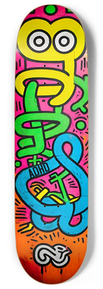 ADHD PUNK DECK 01 9 Inch Skateboard
