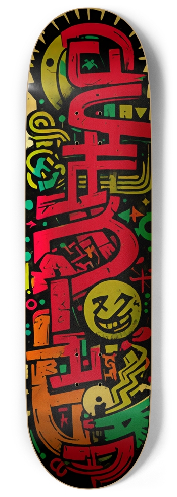 ADHD URBAN MADNESS DECK 01 GOLD FOIL 9 Inch Skateboard