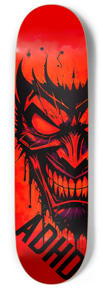 ADHD STREET DEMON DECK 01 9 Inch Skateboard