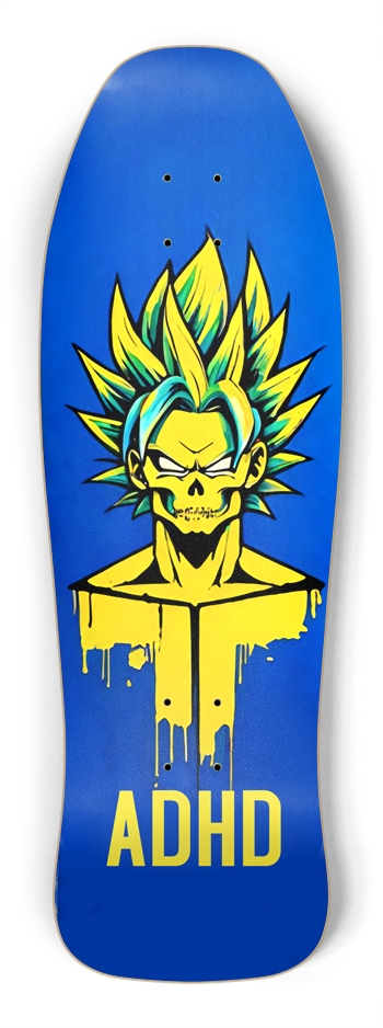 ADHD SUPER SAIYAN PUNK RETRO DECK 01 Shredder Shape