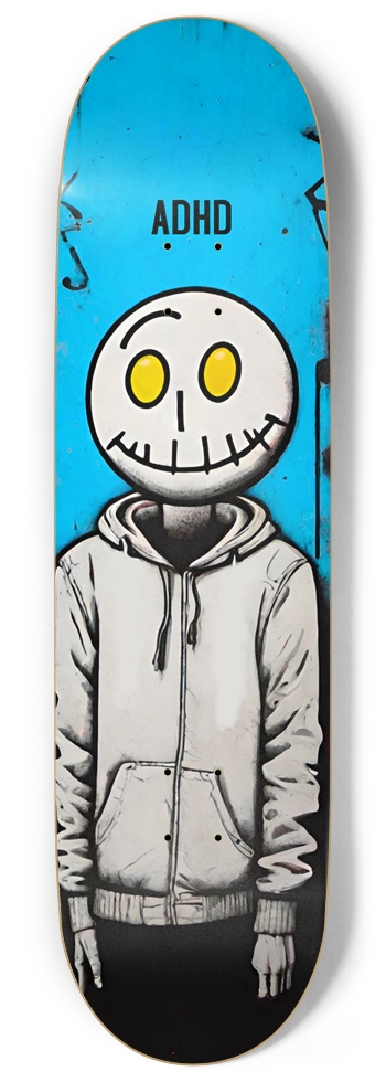 ADHD SIGNATURE FOIL DECK 01 9 Inch Skateboard