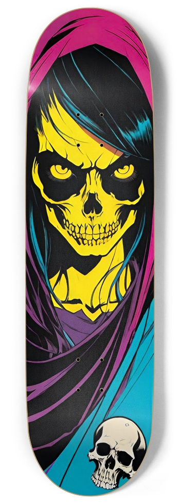 ADHD SKULL GIRL RETRO ROCKET DECK 01