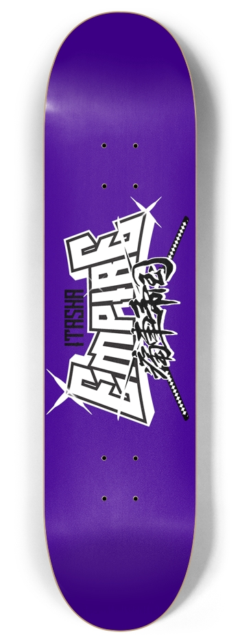 Itasha Empire purple 8 Inch Skateboard Deck