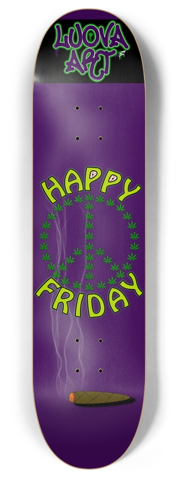 Happy Friday 8 Inch Skateboard Deck