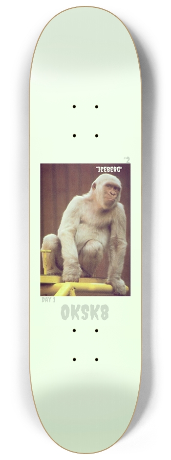 “Iceberg” Deck 8-1/4 Skateboard Deck