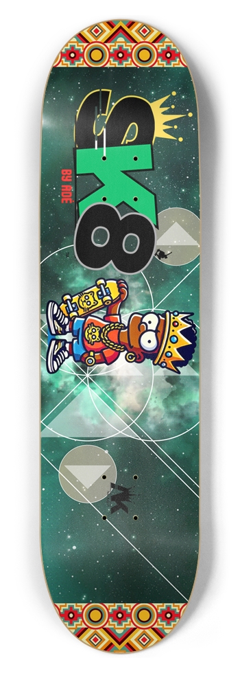 Official Eth Nerd Custom Skateboard 8-1/2 Skateboard Deck