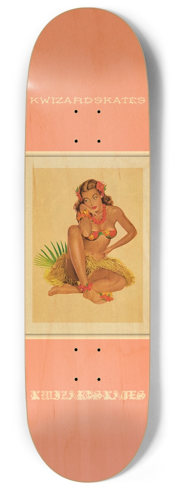 NEW SCHOOL HULA GIRL 9 Inch Skateboard