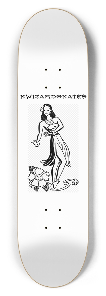 PRO HULA GIRL 8-1/2 Skateboard Deck