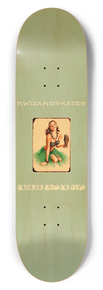 DIFTWOOD HULA GIRL 8-3/4 Inch Skateboard