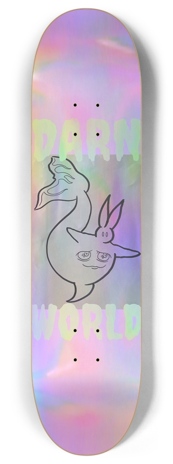 BUNNYFIN 8” Holo 8 Inch Skateboard Deck