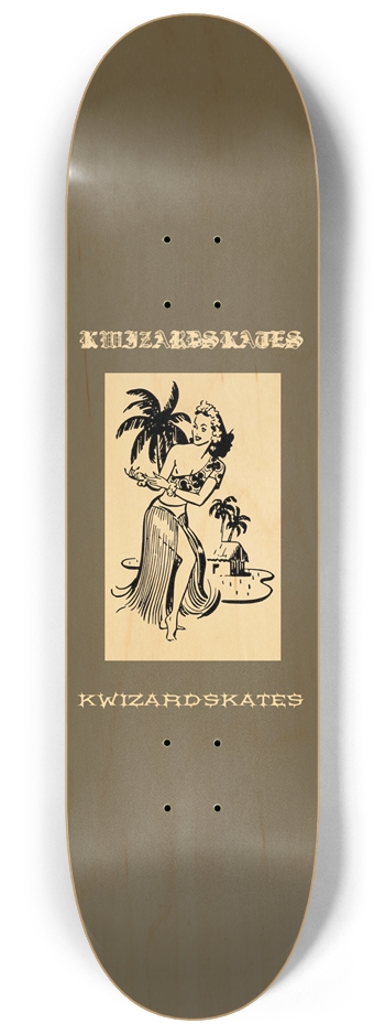 HULA GIRL PRO 8-1/4 Skateboard Deck