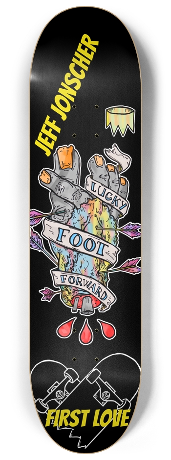 Jeff Jonscher Lucky 8.25 8-1/4 Skateboard Deck