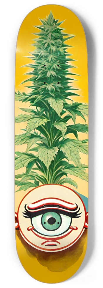 AGENT 420 Ganja PUNK DECK 01 9 Inch Skateboard