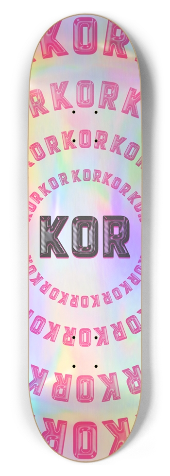 Pink to the KOR 8-1/2 Skateboard Deck